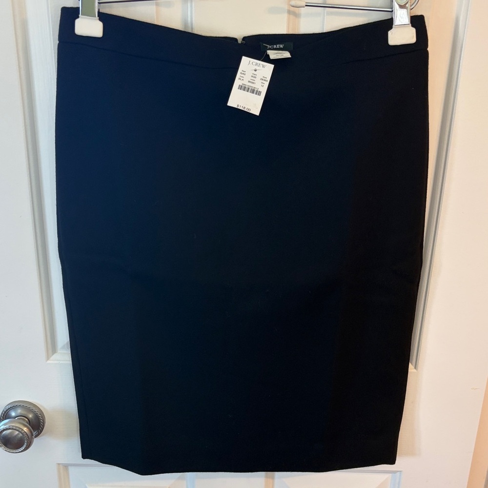 J. Crew Black Pencil Skirt - NEW w/ Tags - Size 12